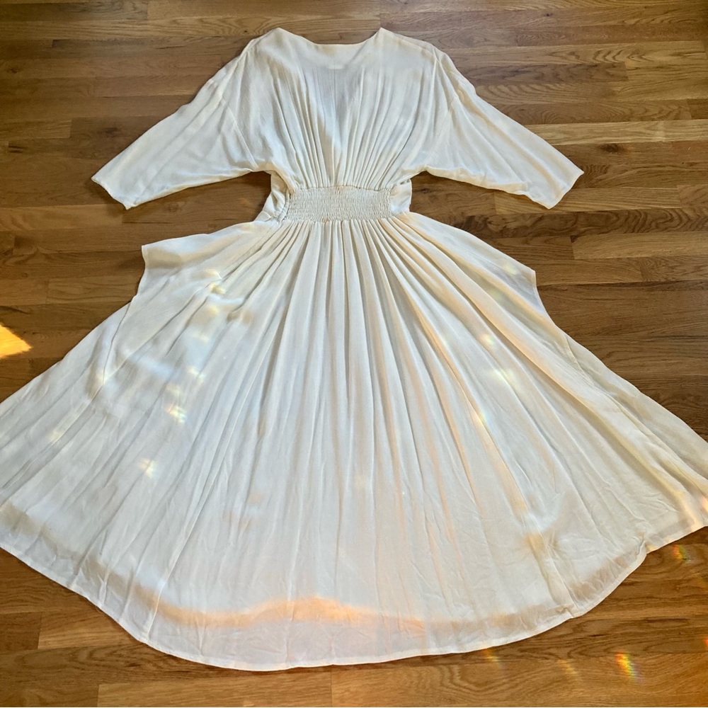 White Linen Dress
